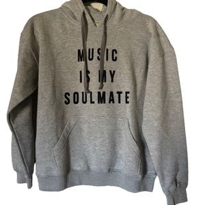 NEW custom music is my soulmate grey hoodie